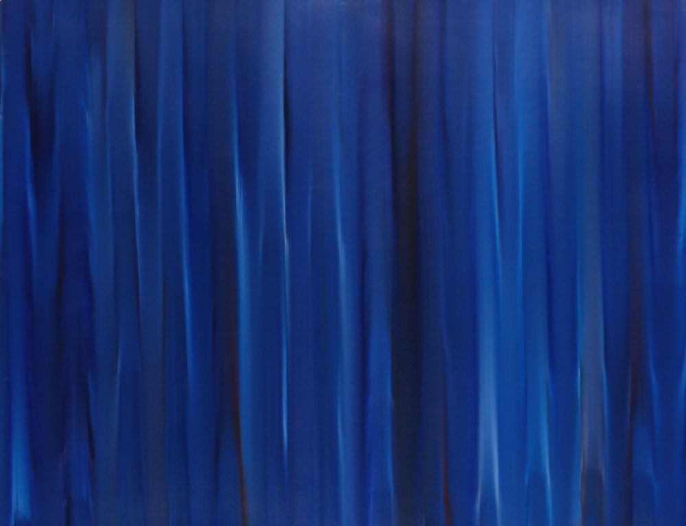 Streifenbild L blau 2, 150x115cm