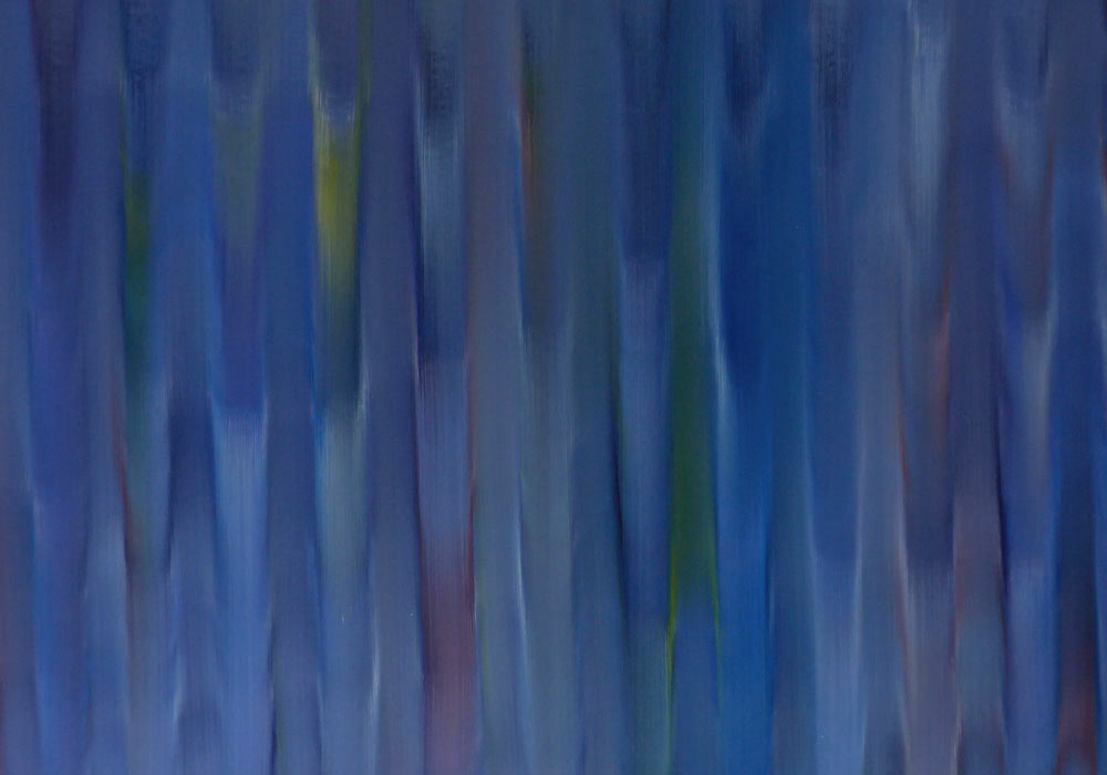 Streifenbild M blau 3, 100x70cm